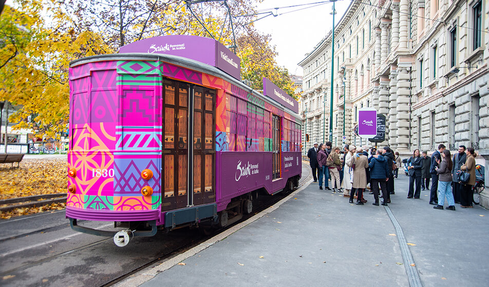 Saudi, Benvenuti in Arabia. Tram evento realizzato da IGPDecaux.