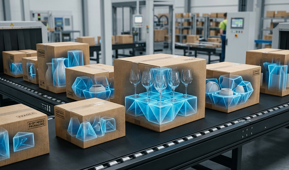 AI in packaging - generated with Gemini